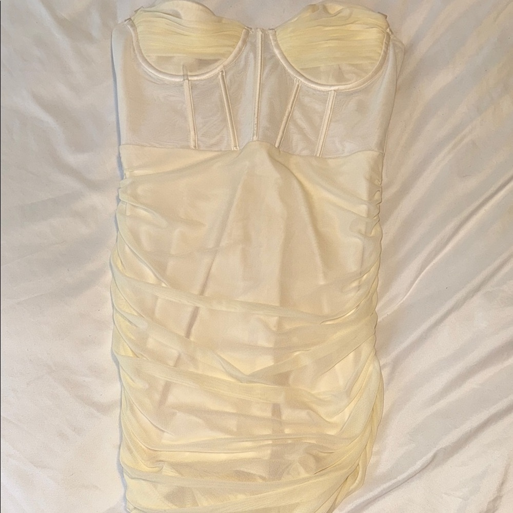 Oh Polly Strapless Dress